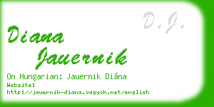 diana jauernik business card